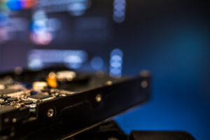 Prise de vue d'un studio d'étalonnage