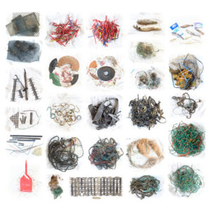 Bilan du tri d'un ramassage de déchets aux 7 iles, Baden, Morbihan