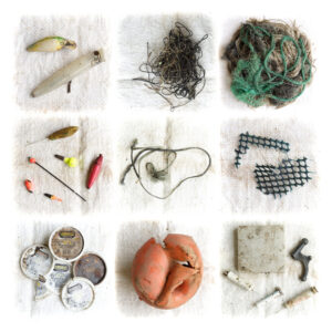 Bilan du tri d'un ramassage de déchets à Arzal, Morbihan