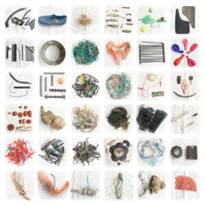 Bilan du tri d'un ramassage de déchets à la plage du Rohu, Saint-Gildas-de-Rhuys, Morbihan